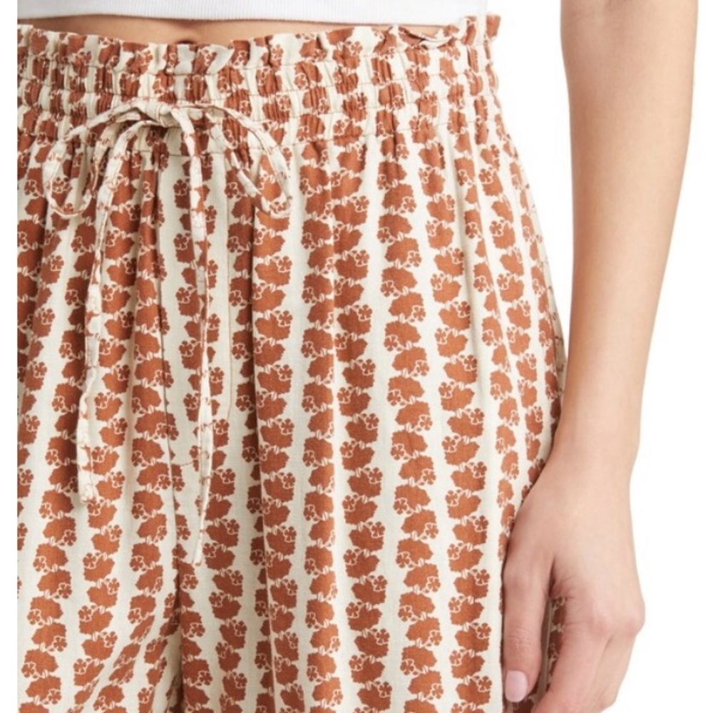 Treasure and Bond Linen Print Pants